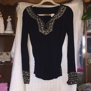 Long Sleeve Black Top